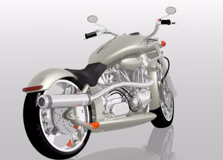 Harley Davidson – Custom-Konzept für Fahrerinnen – Ansicht 2