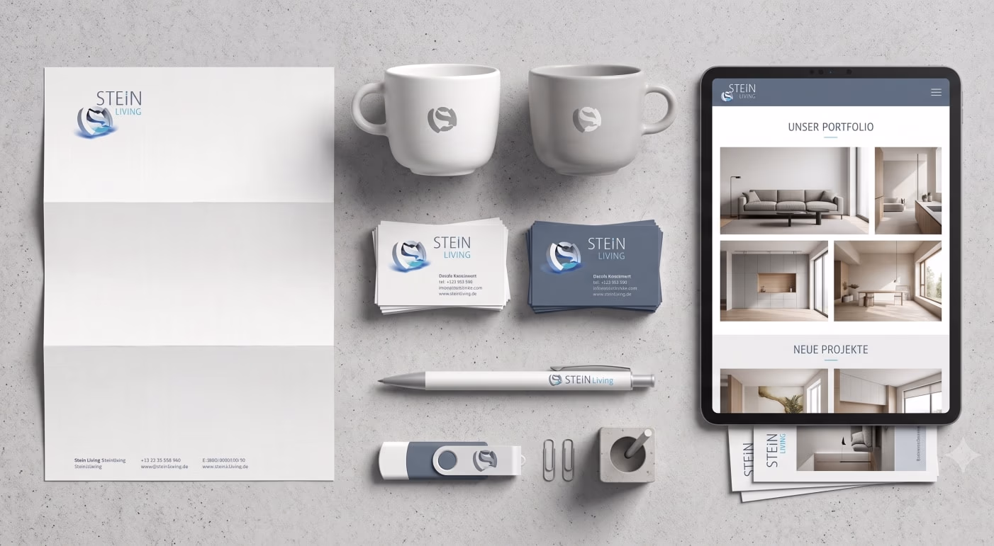 STEIN ltd. – Corporate Identity für eine Neugründung – Unternehmensgründung, 2004