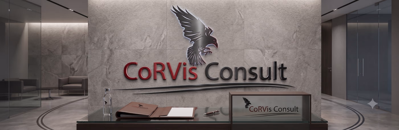 CoRVis Consult – Bildmarke aus dem Namen entwickelt – Ansicht 2